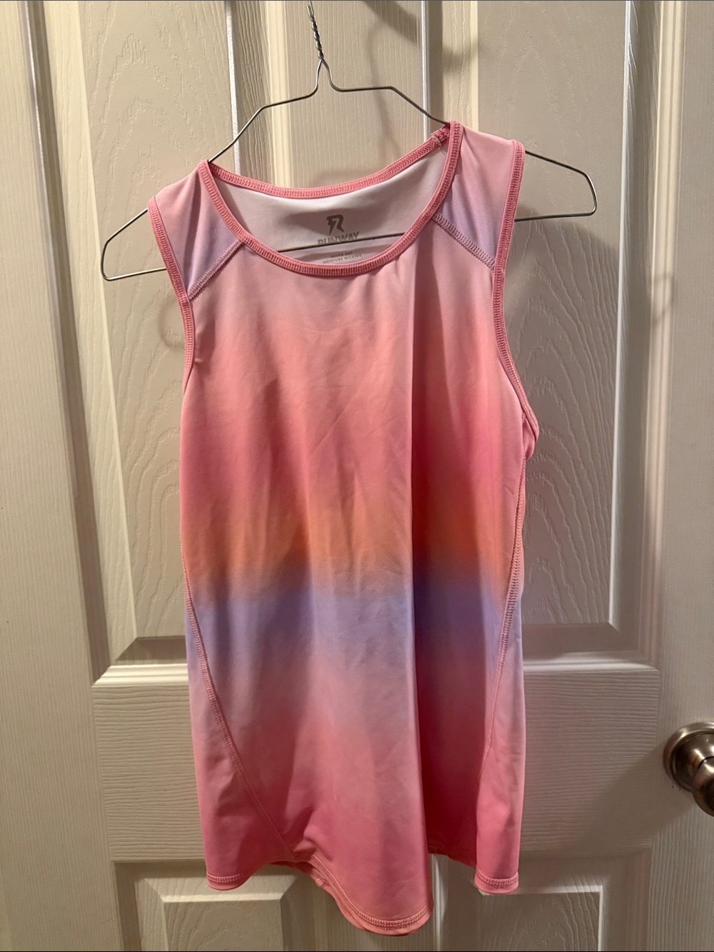 Cute pink running tank top